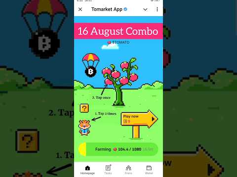 Tomarket combo today 16 august | tomarket secret combo | tomarket tomato secret | tomarket mystery