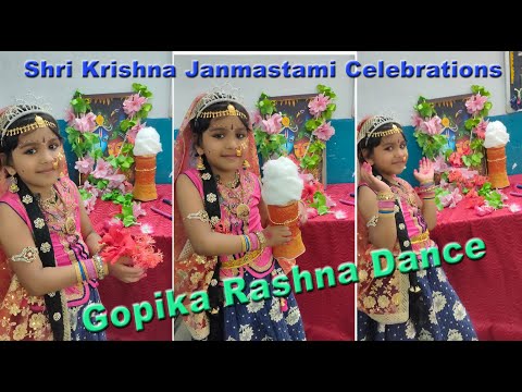 Rashna Baby Dance | Mukunda Krishna Mukunda Mukunda | Gopika dance on Shri Krishna Janmashtami Day