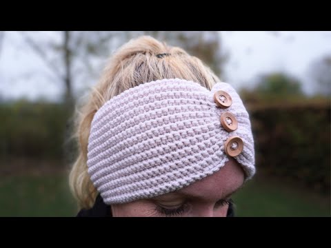 My BUTTONS Headband | How to Crochet a Headband with Buttons