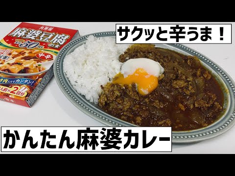 かんたん辛うま！麻婆豆腐の素で作る麻婆カレーに大急ぎで救済を求めた🌶