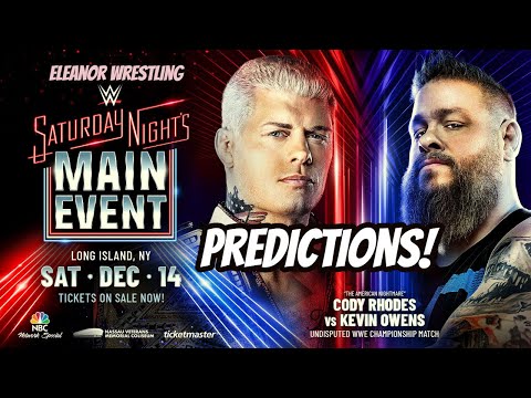 WWE Saturday Night's Main Event December 2024 Predictions | Eleanor Wrestling