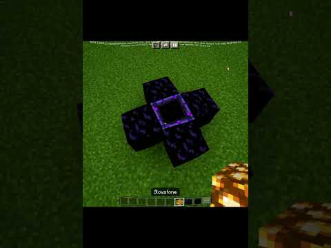 viral minecraft tik tok 1x1 nether portal hack 🔥 #minecraft #shortvideo #viral #subscribe #shorts