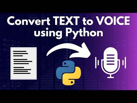 How to turn any TEXT to VOICE using python script and AI  #ai #python