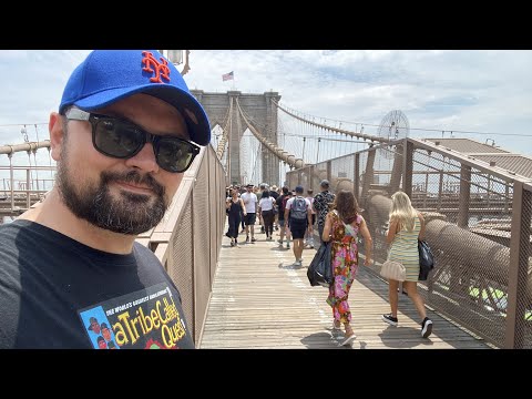 City Hall Park to Brooklyn Bridge | Manhattan | 4K Walk New York (August 2022)