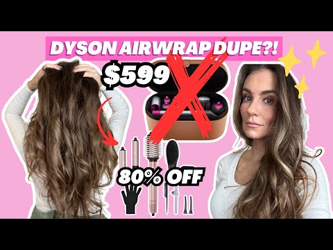 OMG! 🤯 DOES IT WORK?! DYSON AIRWRAP AMAZON DUPE FIRST IMPRESSION!