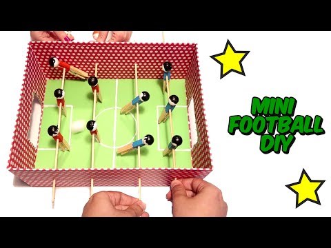 MINI FOOTBALL made with a CARDBOARD BOX