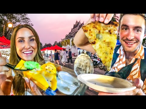 The Laos Night Market You NEED to Visit for Lao Street Food! 🇱🇦