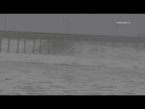 High surf slams San Diego County beaches