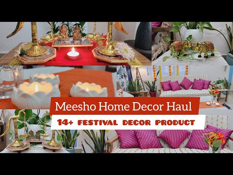 Messho home decor haul ||Meesho diwali living room decor Haul || Festival decor haul