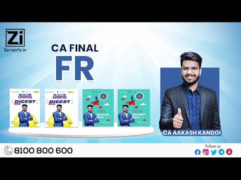 CA FINAL FINANCIAL REPORTING (FR) BOOKS - CA AAKASH KANDOI