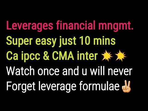 Leverage Analysis (Introduction) ~ Financial Management (FM)