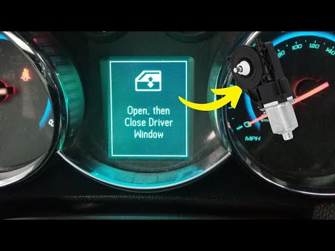 “Open then close driver window” warning in Chevy Cruze