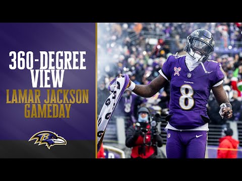 360-Degree View of Lamar Jackson's Gameday Routine | Baltimore Ravens