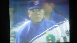 1994大●闘ヤクルトスワローズ西村龍次VS読売ジャイアンツ　神宮球場　グラッデン　中西●打　落合VS秦　金森VS蓑田コーチ　ベンチ前マスコミの前で野村監督河村コーチVS審判両者感情的