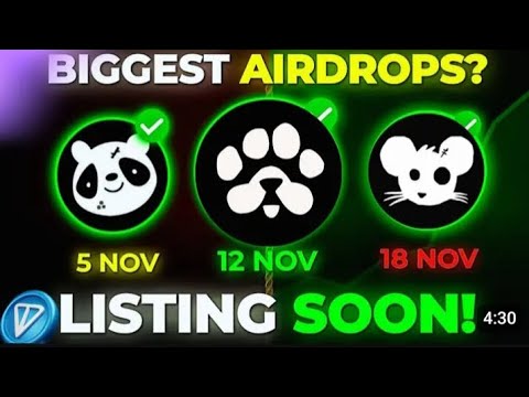 Airdrop listing in November Earn 200$  || All verified airdrop || All updated about tellegram join✅🔥