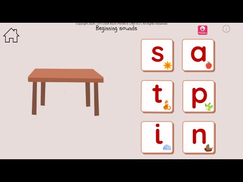 Blending and Segmenting with Sound s, a t, p, i | Pre-Reading and Pre_Spelling Games