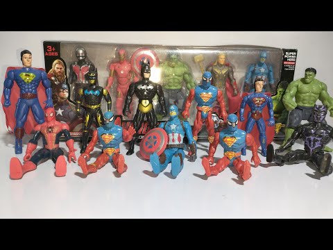 Spider-Man pop toy series Unbox, Marvel hero toy figures, pop action dolls, Spider-Man Team VS/ASMR