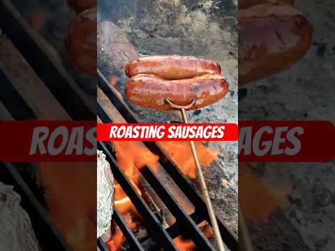 Roasting Sausages over a Campfire #camping #cooking #outdoors