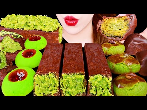 ASMR DUBAI CHOCOLATE, BAKLAVA EATING SOUNDS MUKBANG 두바이 초콜릿, 바클라바 먹방 咀嚼音