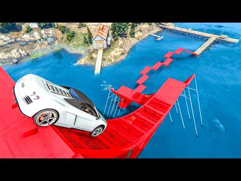 34.567% Players Fall Off in Style in this GTA 5 Parkour Race | GTA 5 No Copyright Gameplay 4K 60fps