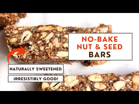 INCREDIBLE No-bake Nut & Seed Bars are a MUST-TRY!