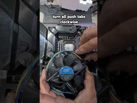 how to install standard intel cpu cooler. easiest way. lga 1151 1155 1200 1156 1700