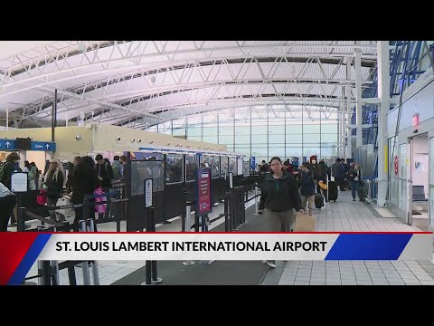 Lambert Airport bustling as holiday travel surges