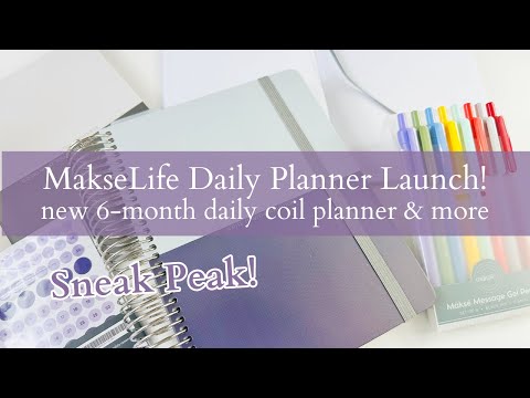 MakseLife Daily Planner LAUNCH | Sneak Peak at the new #makselife planner & notebooks