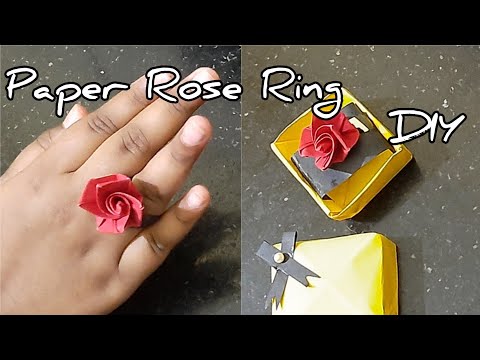 How to make Paper Rose Ring || DIY paper rose Ring|| Paper Rose Ring || DIY crafts