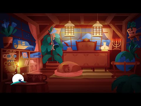 Fall Asleep in an Old Ship's Captain Cabin on a Rainy Night | 8 hour 3D Ambience | BetterSleep