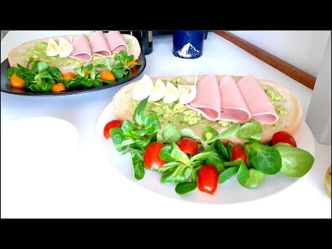 Repas étudiant facile et rapide: Déjeuner jambon et mâche🥩🍀| Ham and lamb's lettuce lunch