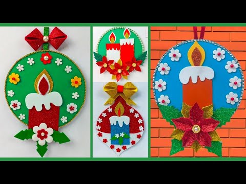 4 Easy Christmas Candle  Ideas | DIY Christmas Candle | Christmas Craft Ideas | Best Out Of Waste |