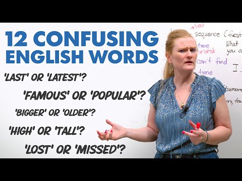 ENGLISH FOR BEGINNERS: 12 Confusing Words