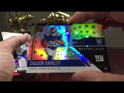 2018 Panini Unparalleled Football Box Break