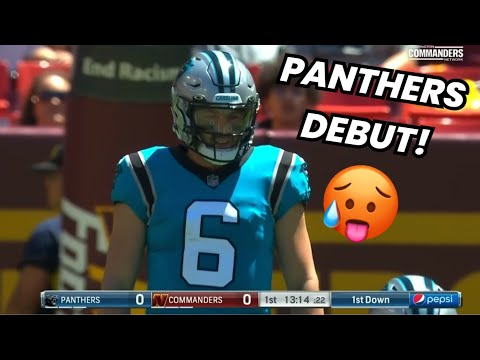 Baker Mayfield FIRST GAME with the Carolina Panthers 🥶 (Panthers vs Commanders highlights)