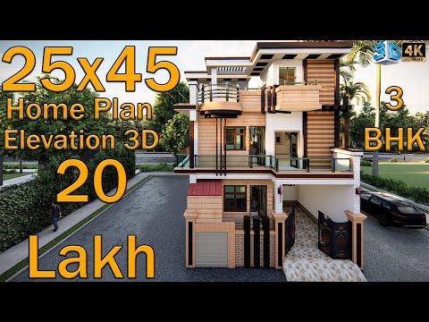 🏡25x45 Home Plan |20 LAKH| double story villas with best design  #ShivajiHomeDesign