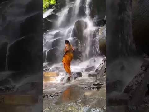 Experiencing a powerful waterfall for the first time!😳#bali #baliwaterfalls #baliindonesia