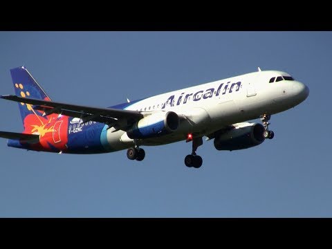 Aircalin ► Airbus A320-200 ► Landing ✈ Auckland Airport