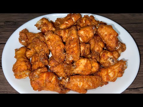 The secret to CRISPY fried chicken wings without wheat flour | You will LOVE these wings