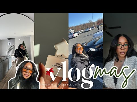 🎄VLOGMAS |  UNSPEAKABLE JOY, bible chats, gift to myself & more | Faceovermatter