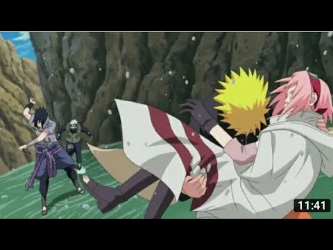 Naruto Saves Sakura from Death by Sasuke