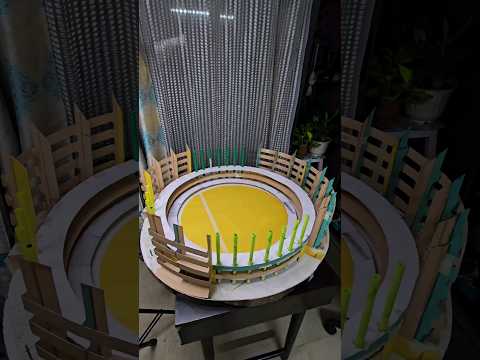 Part 5 Making Wankhede Stadium 3D Model #cardboard #ganpatidecoration #t20worldcup