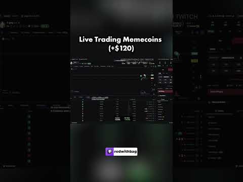 I Made $120 Trading Memecoins Live!