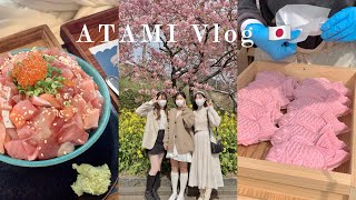 ATAMI VLOG | 熱海 伊東半島兩天一夜 櫻花之旅🌸 海鮮吃好吃滿 櫻花釣魚燒好吃嗎？ 靜岡美食推薦 🍵