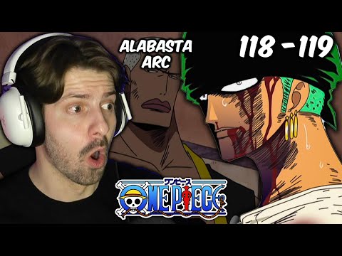 Zoro vs Mr.1!  ONE PIECE REACTION - Episodes 118-119 Alabasta Arc