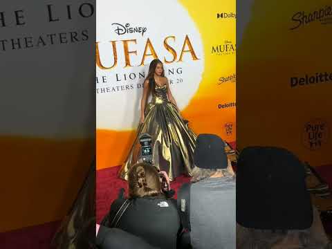 Blue Ivy Carter has arrived at the "Mufasa: The Lion King" premiere In Paris.#mufasa #disney