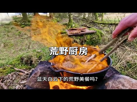 荒野厨房美餐，制作土豆饼和牛排美味可口，你喜欢野餐吗？