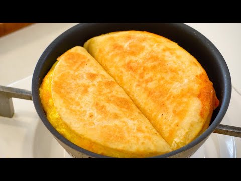 Fluffy egg tortilla recipe! Try it for breakfast!