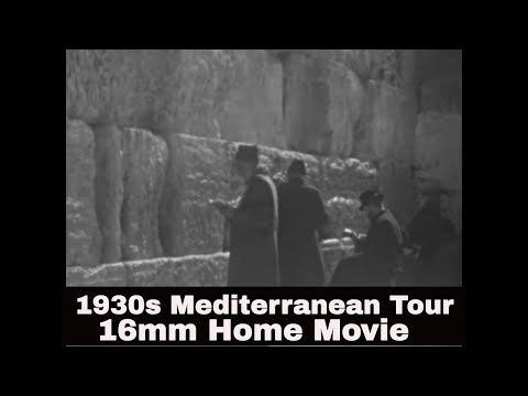 1930s HOME MOVIE  TRIP TO EGYPT, PALESTINE, GREECE, ITALY, SPAIN, NETHERLANDS & ENGLAND   XD94375