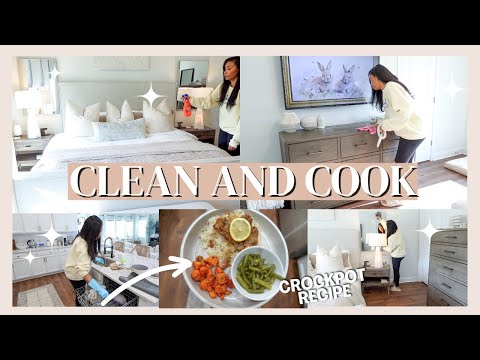 CLEAN AND COOK WITH ME | CROCKPOT RECIPE IDEA // LoveLexyNicole